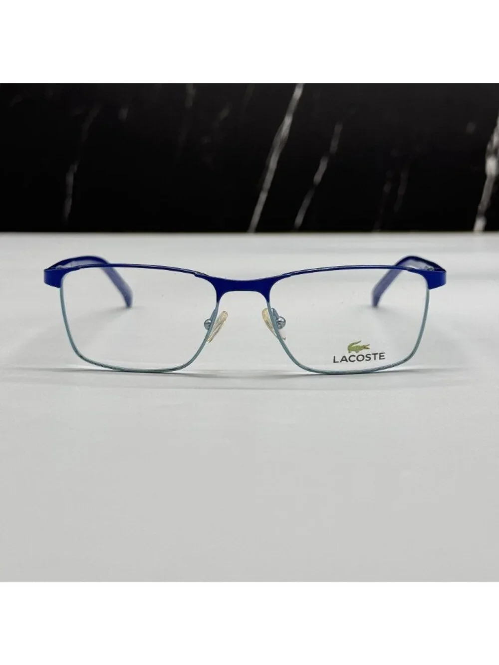 Lacoste Eyeglasses Kid L3106 424 Square Blue Metal NEW